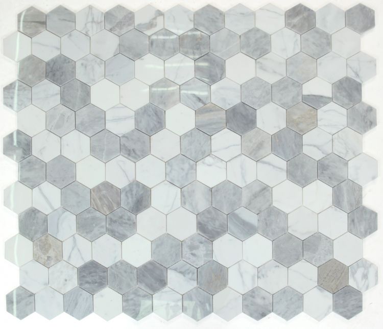 Hexagon City Grey 3 x 3 10.25 x 11.75